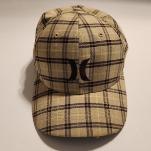Hurley Plaid‎ Flex Fit Hat Baseball Cap Men's  One Size
